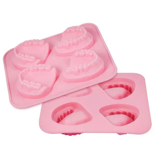 teeth ice cube tray mold