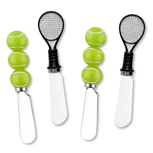 tennis themed cheese knives