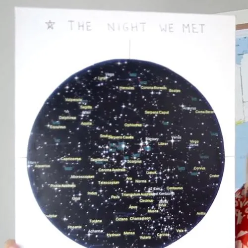 DIY star map idea