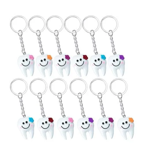tooth keychains set