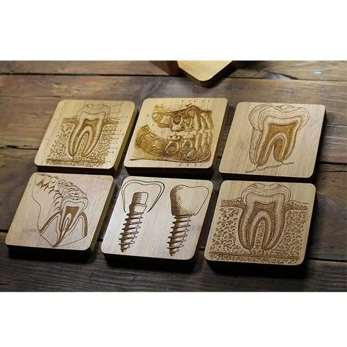 vintage dental coasters set