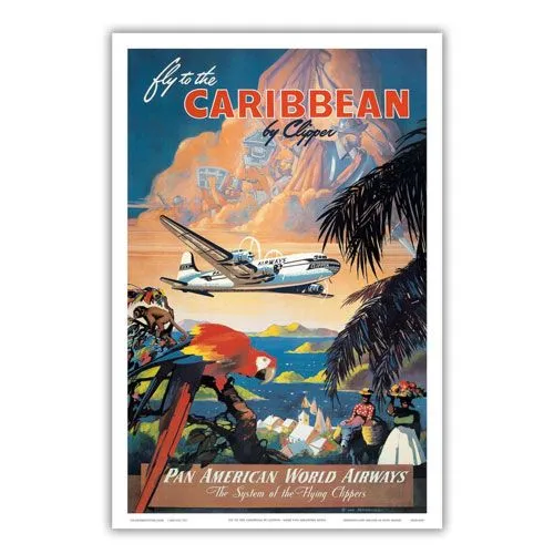 vintage pan american poster