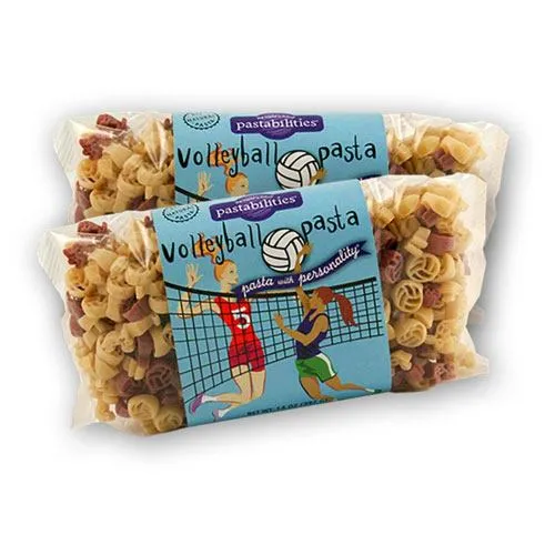 volleyball shaped pasta