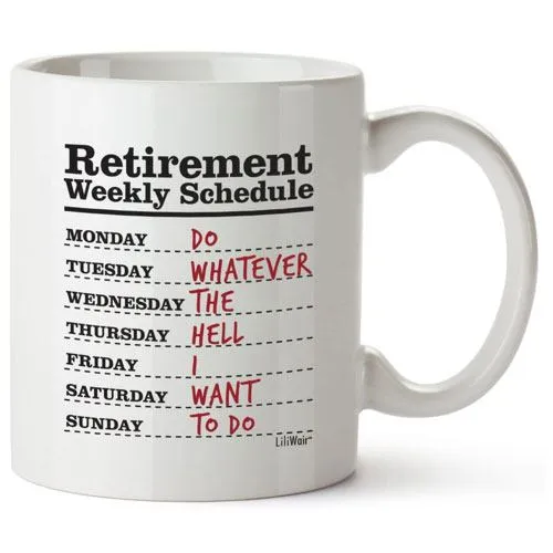 weekly schedule mug