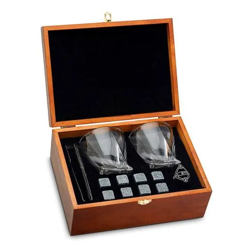 whiskey glasses stones