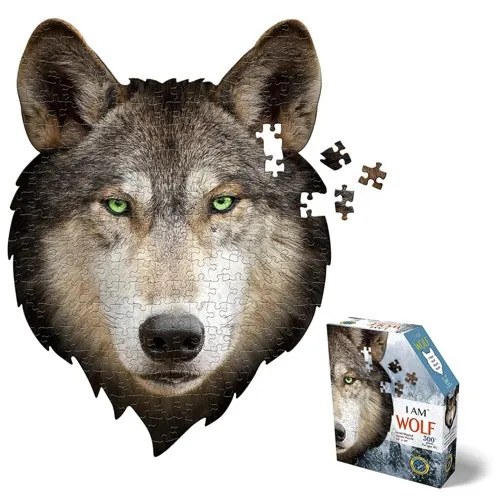wolf shaped jigsaw