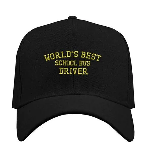 world's best school bus driver cap