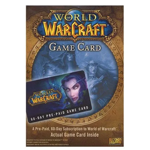 pre paid game time card