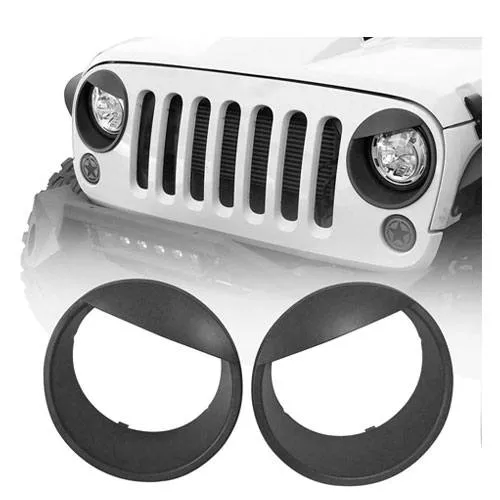 wrangler angry headlight covers