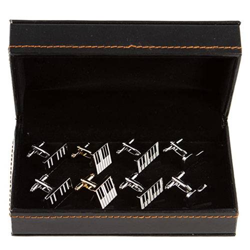 piano cufflinks gift set