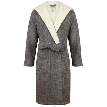 hooded dressing gown