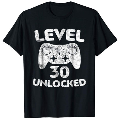 level 30 unlocked gaming shirt