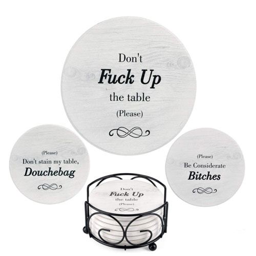 funny drink coasters