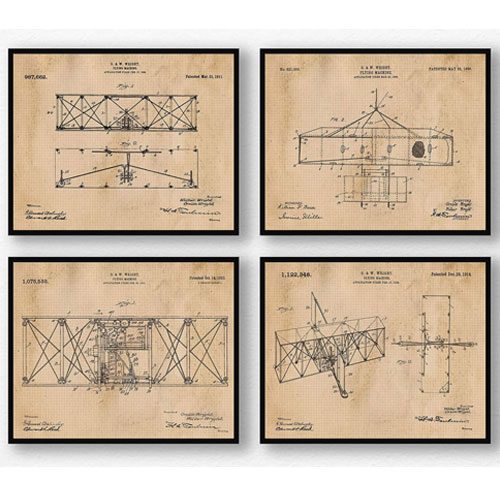 wright brothers patent posters