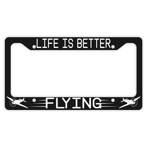 pilot license plate frame