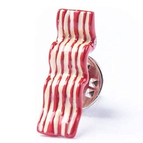 bacon lapel pin