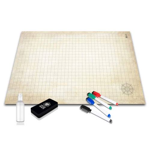 reusable battle grid game mat