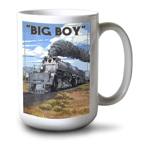 big boy mug for train lovers