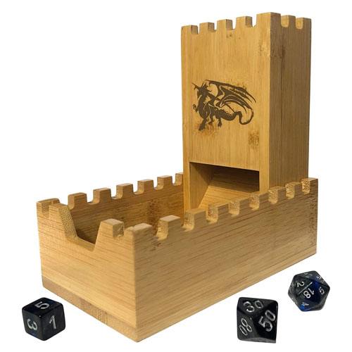 wooden dice tower