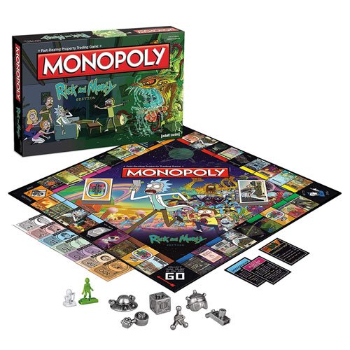 rick and morty monopoly game