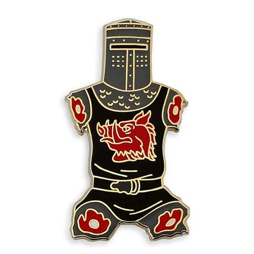 black knight enamel lapel pin