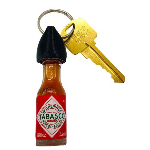 tabasco hot sauce keychain
