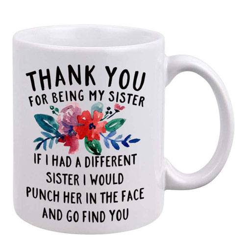 thank you sister mug